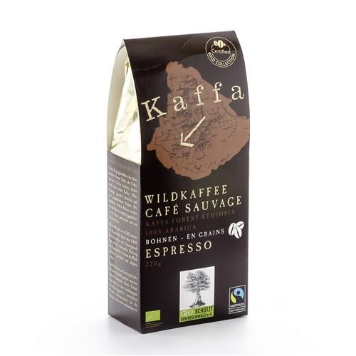 ORIG FOOD Wildkaffee Kaffa Espresso Bohnen 220 g