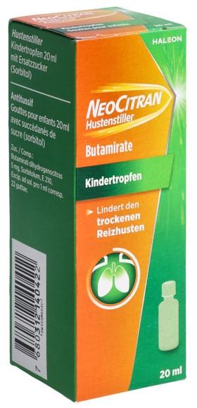 NEOCITRAN Hustenstiller Tropfen 5 mg/ml Kind 20 ml