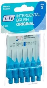 TEPE Interdental Brush 0.6mm blau Blist 6 Stk