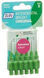 TEPE Interdental Brush 0.8mm grün Blist 6 Stk
