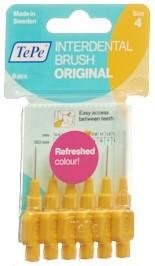 TEPE Interdental Brush 0.7mm gelb Blist 6 Stk