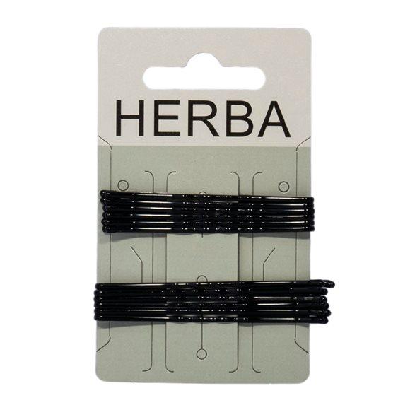 HERBA Klemme 6+6.5cm schwarz 12 Stk