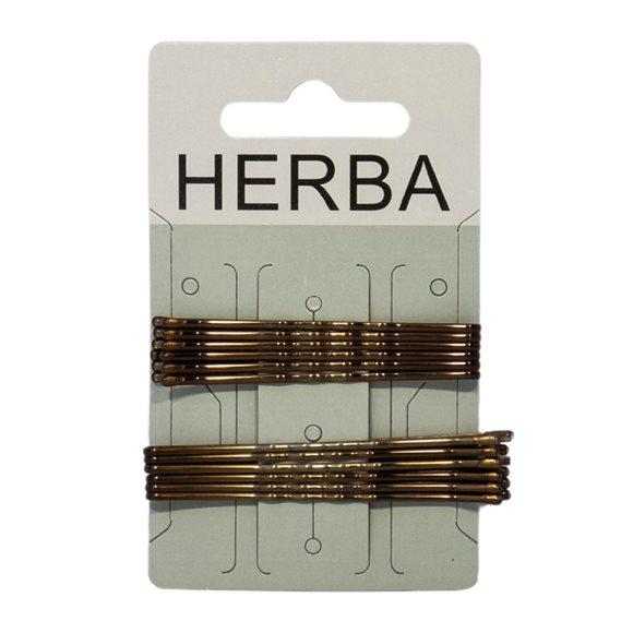 HERBA Klemme 6+6.5cm braun 12 Stk