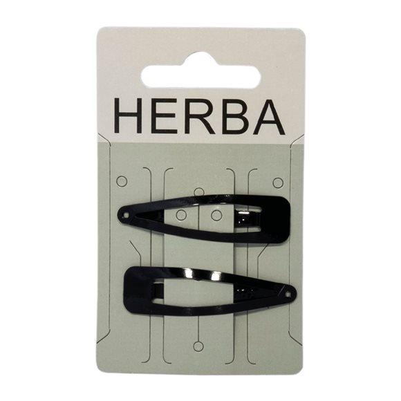 HERBA Clips 5cm schwarz 2 Stk