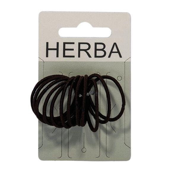 HERBA Haarbinder 3cm braun 12 Stk