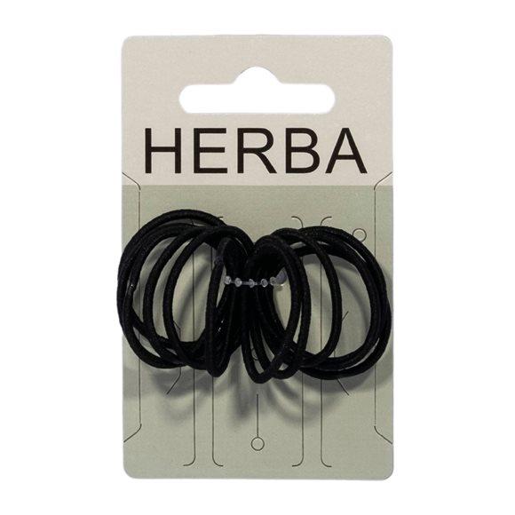 HERBA Haarbinder 3cm schwarz 12 Stk