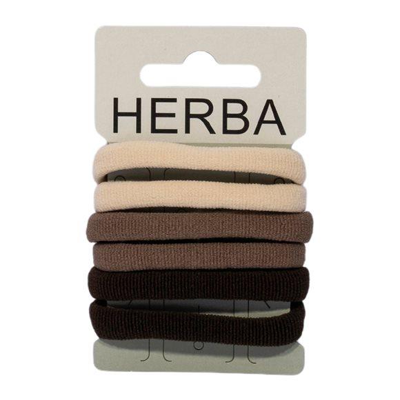 HERBA Haarbinder 4.5cm braun 6 Stk