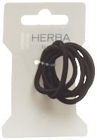 HERBA Haarbinder 3.8cm schwarz 6 Stk