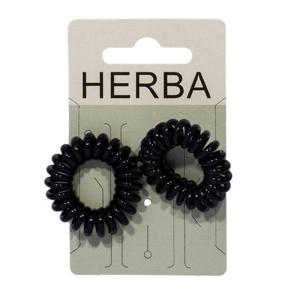 HERBA Haarbinder 3.8cm schwarz 2 Stk
