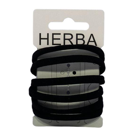 HERBA Haarbinder 5.6cm schwarz 6 Stk