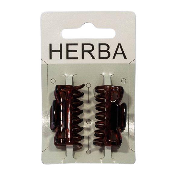 HERBA Klammer 3.8cm braun 2 Stk
