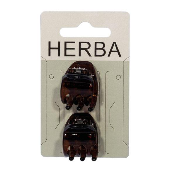 HERBA Klammer 2.2cm braun 2 Stk