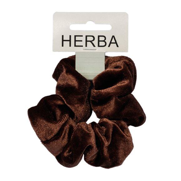 HERBA Scunci 11cm Samt braun