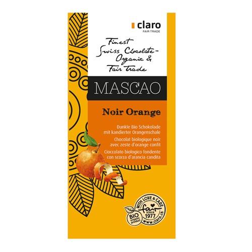 CLARO Schokolade noir orange Bio 100 g