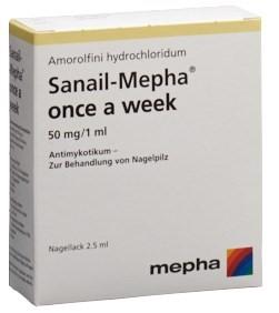 SANAIL Mepha once a week Nagellack 50 mg/ml 2.5 ml