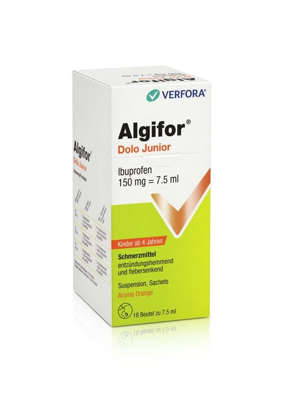 ALGIFOR Dolo Junior 150 mg/7.5ml 18 Btl 7.5 ml