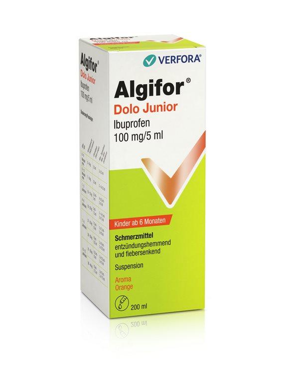 ALGIFOR Dolo Junior Susp 100 mg/5ml Fl 200 ml