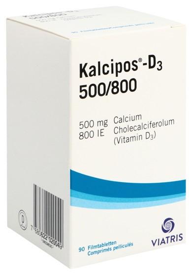 KALCIPOS-D3 Filmtabl 500/800 Ds 90 Stk