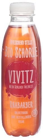VIVITZ Bio Schorle Rhabarber 0.5 lt