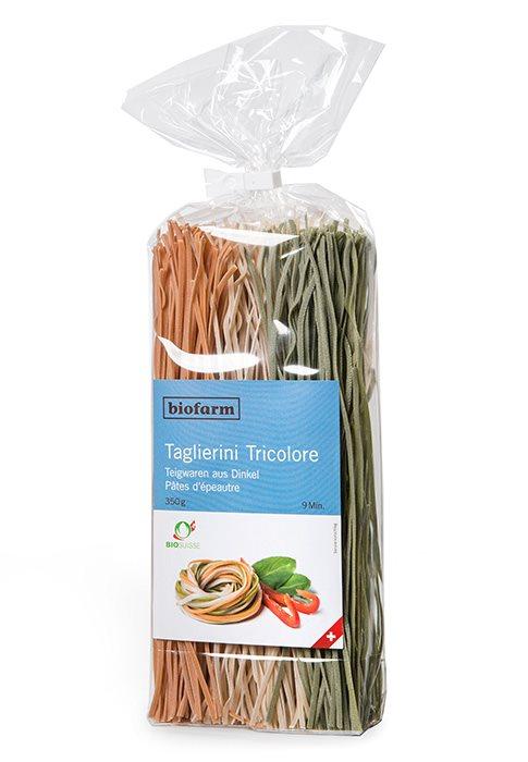 BIOFARM Taglierini Dinkel-Tricolore 350 g