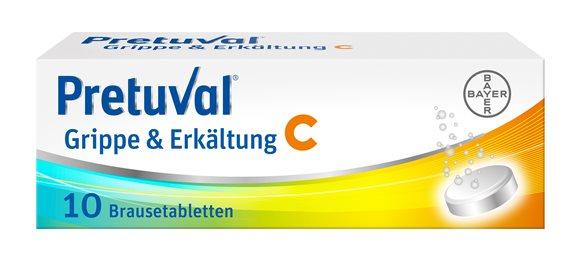 PRETUVAL Grippe und Erkältung C Brausetabl 10 Stk