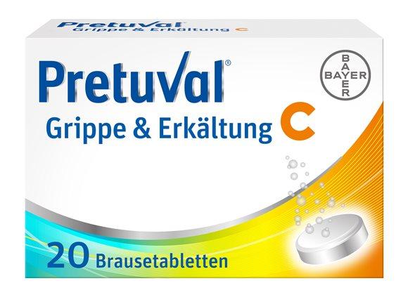 PRETUVAL Grippe und Erkältung C Brausetabl 20 Stk