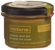 BIOFARM Senf fein Knospe CH Glas 200 g
