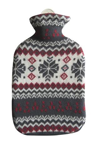SÄNGER Wärmflasche 2l Strickbezug Flocke
