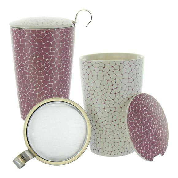 HERBORISTERIA Teetasse Stone Lilac mit Sieb ass