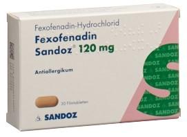 FEXOFENADIN Sandoz Filmtabl 120 mg 30 Stk