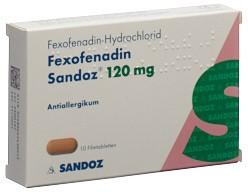 FEXOFENADIN Sandoz Filmtabl 120 mg 10 Stk