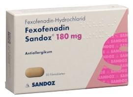 FEXOFENADIN Sandoz Filmtabl 180 mg 30 Stk