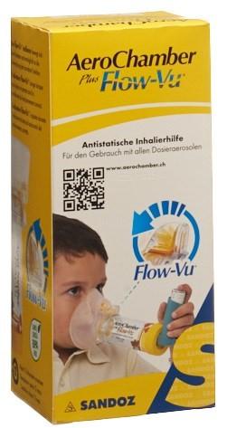 AEROCHAMBER PLUS Flow-Vu mit Maske (1-5 J) gelb