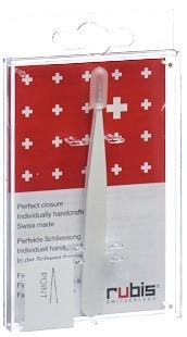 RUBIS Pinzette spitz weiss Inox