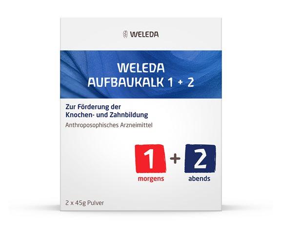 WELEDA Aufbaukalk 1+2 Plv 2 Glas 45 g