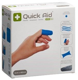 QUICK AID Pflaster 6x460cm Latexfrei blau