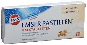 EMSER Pastillen zuckerfrei mit Ingwer 30 Stk
