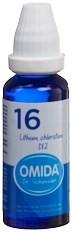 OMIDA SCHÜSSLER Nr16 Lithi chlor Dil D 12 Fl 30 ml