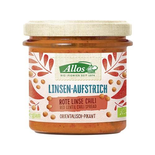 ALLOS Linsen Aufstrich Rote Linsen Chili Bio 140 g