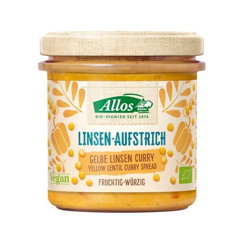 ALLOS Linsen Aufstrich Gelbe Linse Curry Bio 140 g