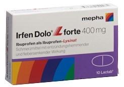 IRFEN DOLO L forte Lactab 400 mg 10 Stk