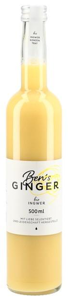 BEN'S GINGER Ingwerkonzentrat Bio Fl 500 ml