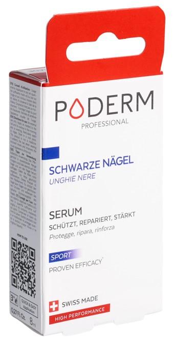 PODERM Schwarze trauma Nägel Serum Sport 8 ml
