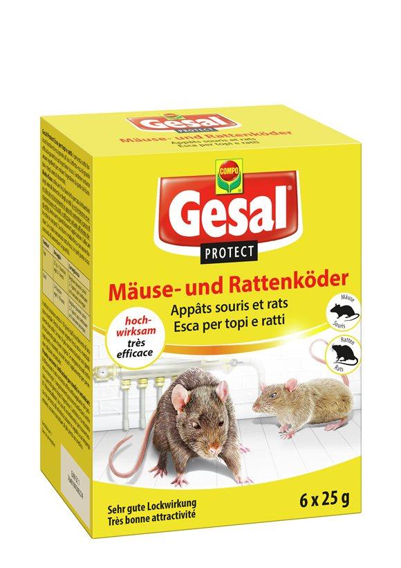 GESAL PROTECT Mäuse und Rattenköder 6 x 25 g