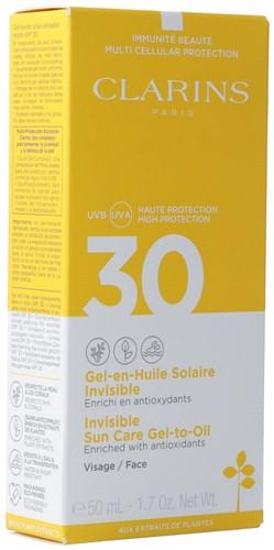 CLARINS SOLAIRE Visage SPF30 Gel 50 ml