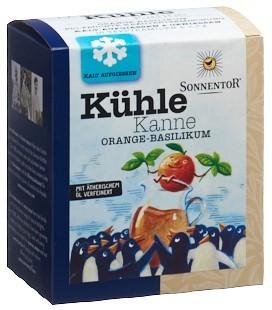 SONNENTOR Kühle Kanne Teepyr Orange-Basilik 16 Stk