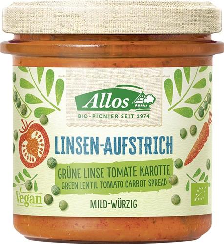 ALLOS Linsen Aufstrich Grü Lin Toma Karo Bio 140 g