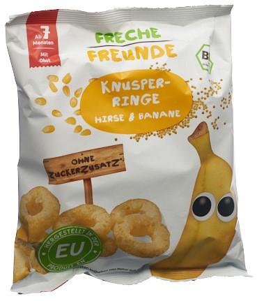 FRECHE FREUNDE Knusper-Ringe Hirse & Banane 20 g