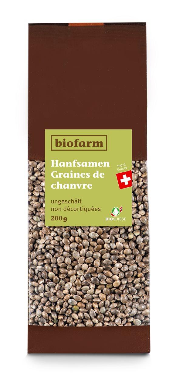 BIOFARM Hanfsamen ungeschält CH Knospe 200 g