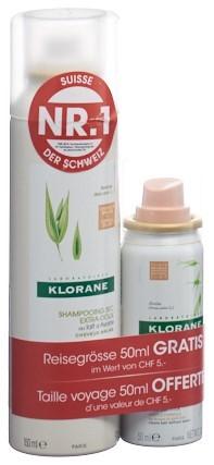 KLORANE Trockenshampoo Hafer getönt 150ml+50ml